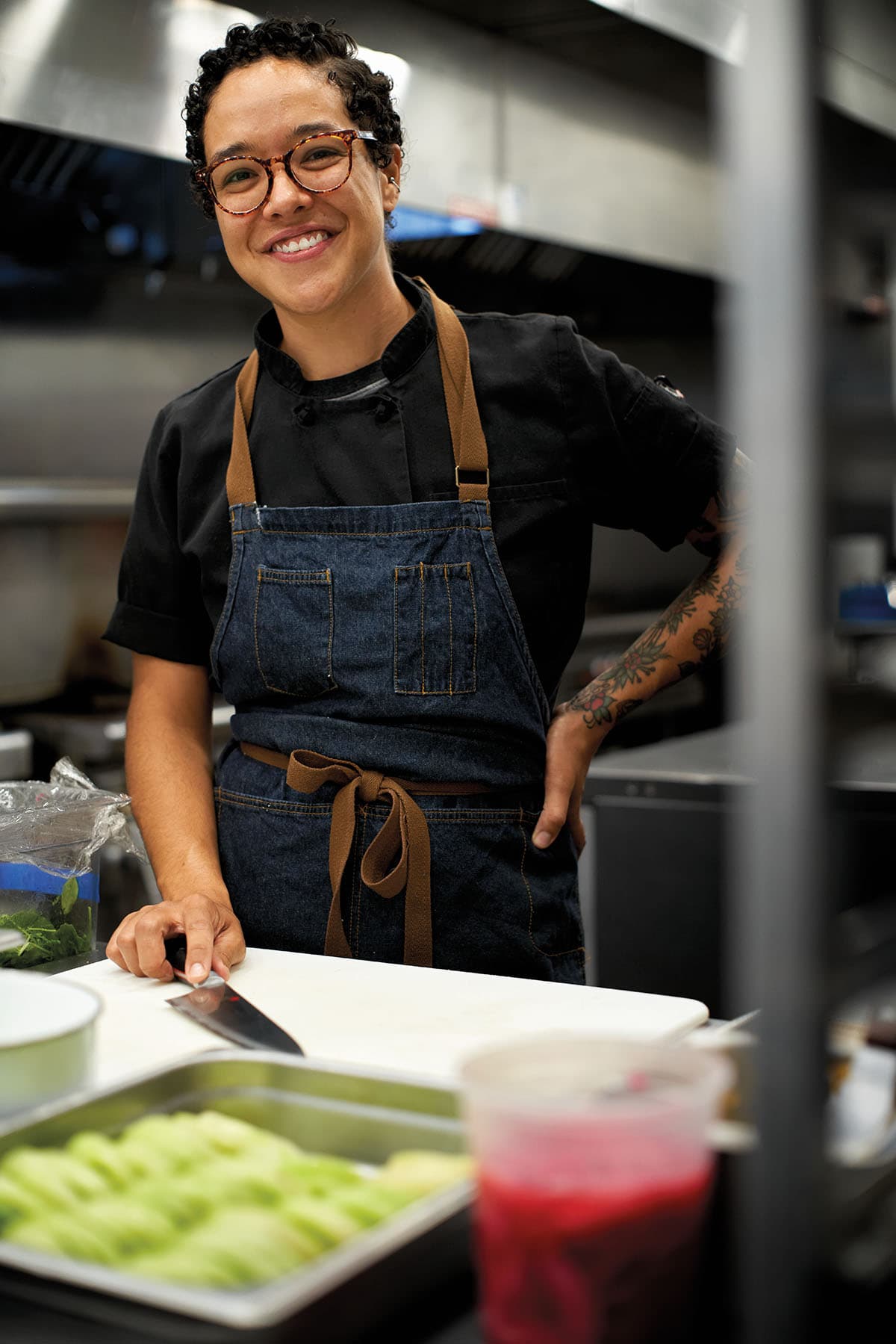 Camila Reyes in her kitchen