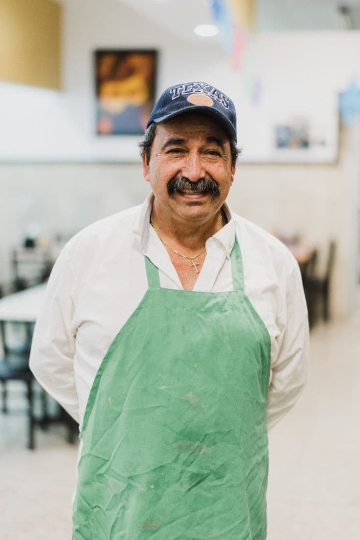 Hector Delgado at his taqueria