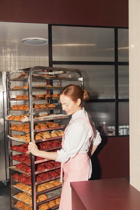 Sarah Bennett at her bakery