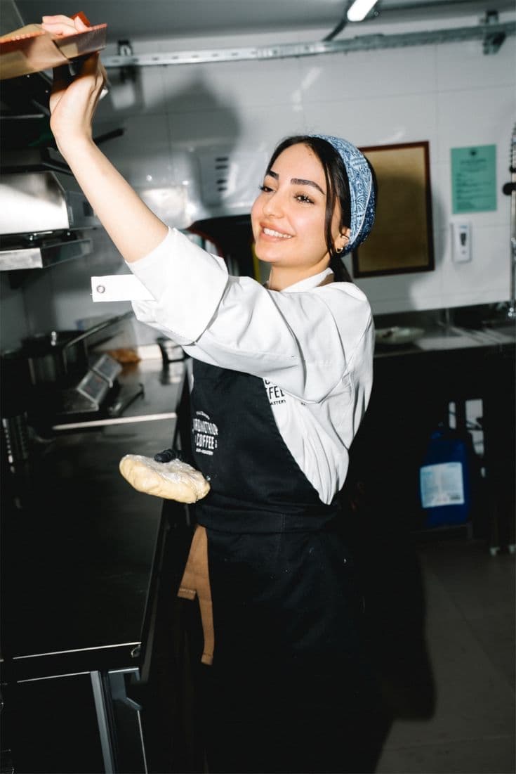 Layla Haddad at her coffee shop